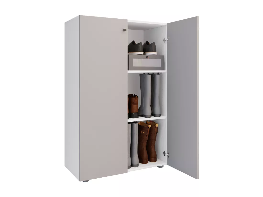 Armoire à chaussures en bois Étagère à chaussures Lona 3