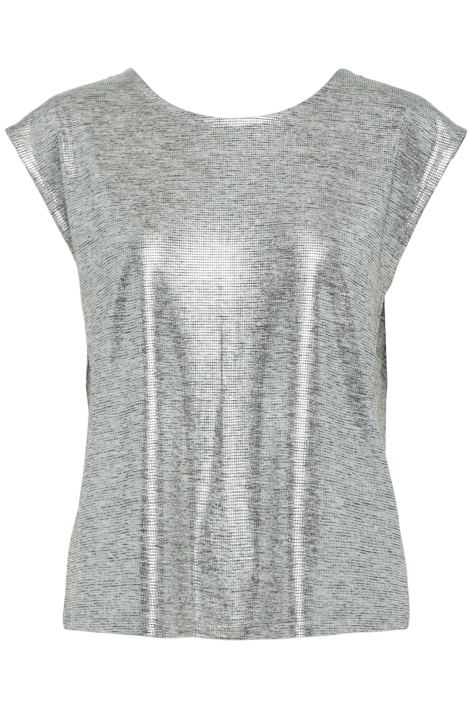 Pieces zilveren dames t-shirt