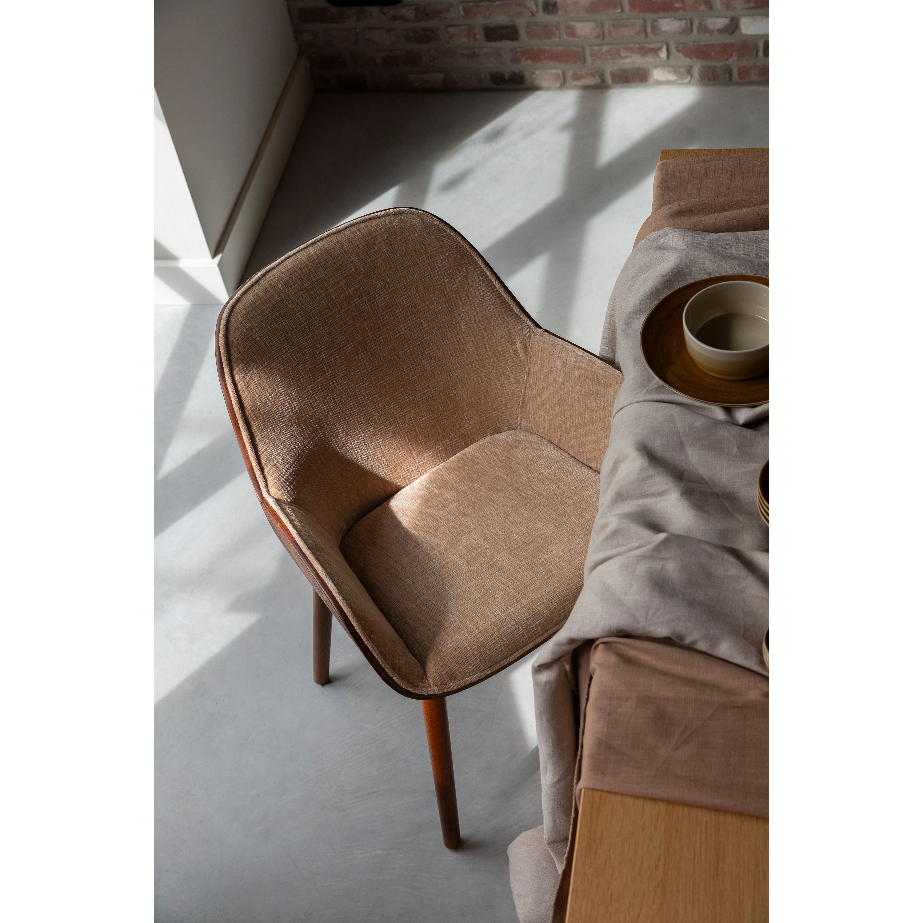 Dutchbone Taylor Eetkamerstoel Beige