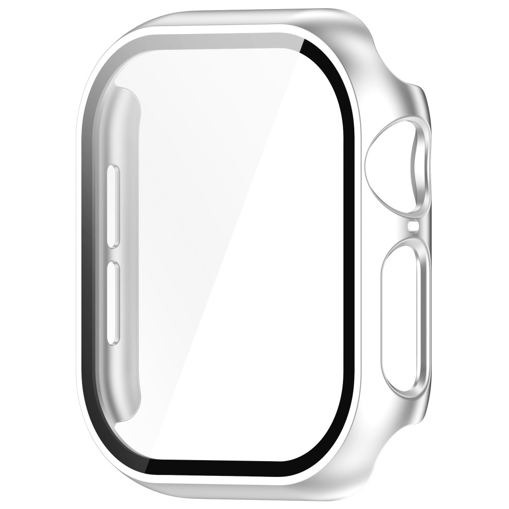 Apple Watch Series 11 / Series 10 (42 mm) Hardcase Bumper   Display Schutzfolie - Silber