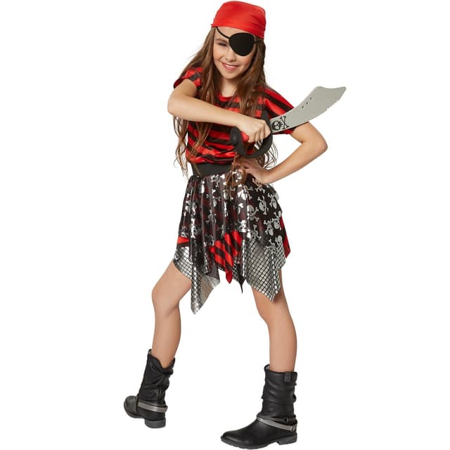 Sørøverpige børnekostume