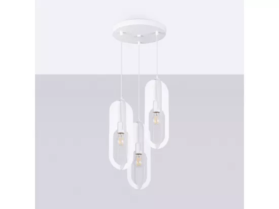 Lampe suspendue Nucleus 1 blanc