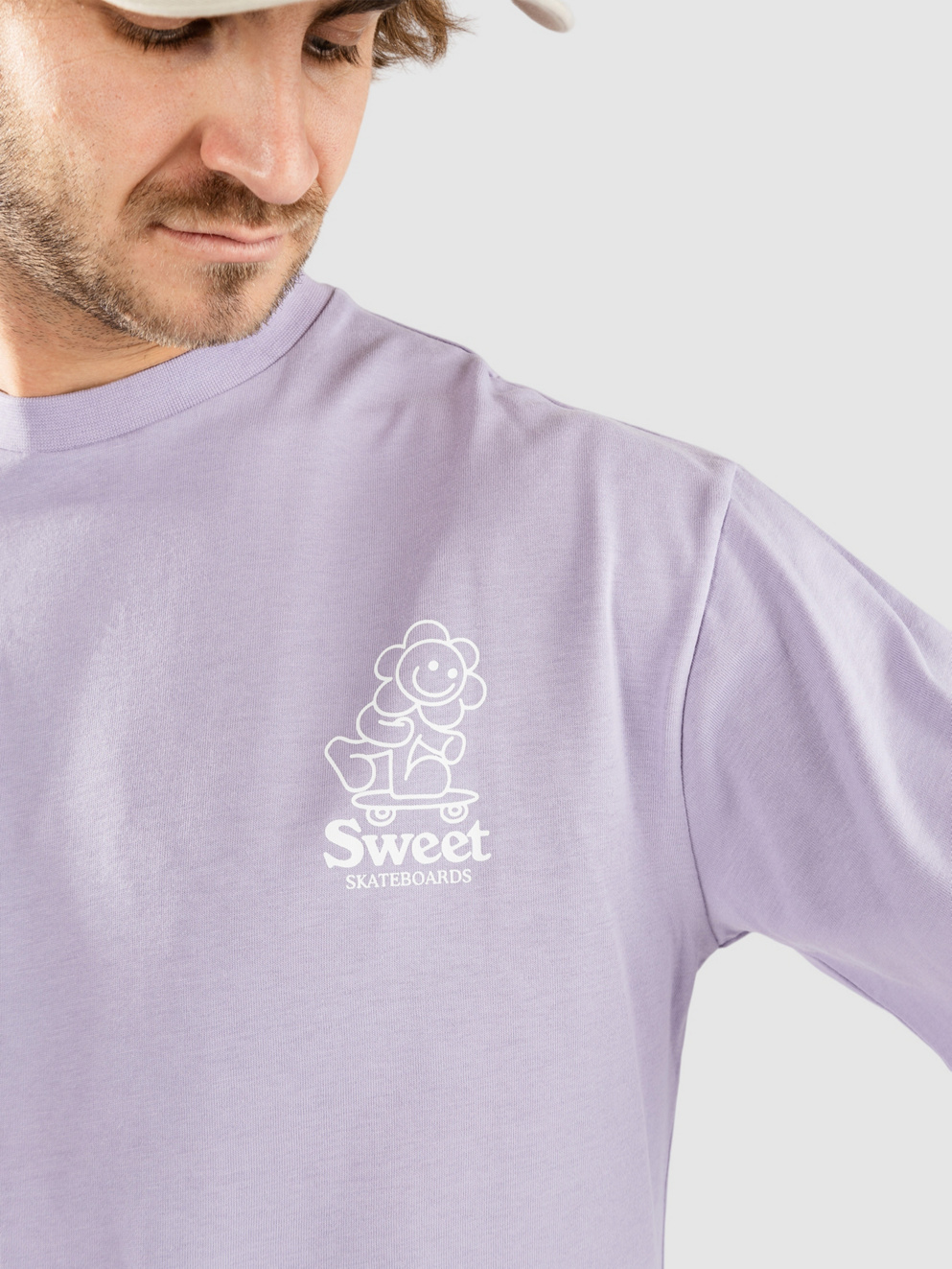 SWEET SKTBS Loose Flower T-Shirt light lilac