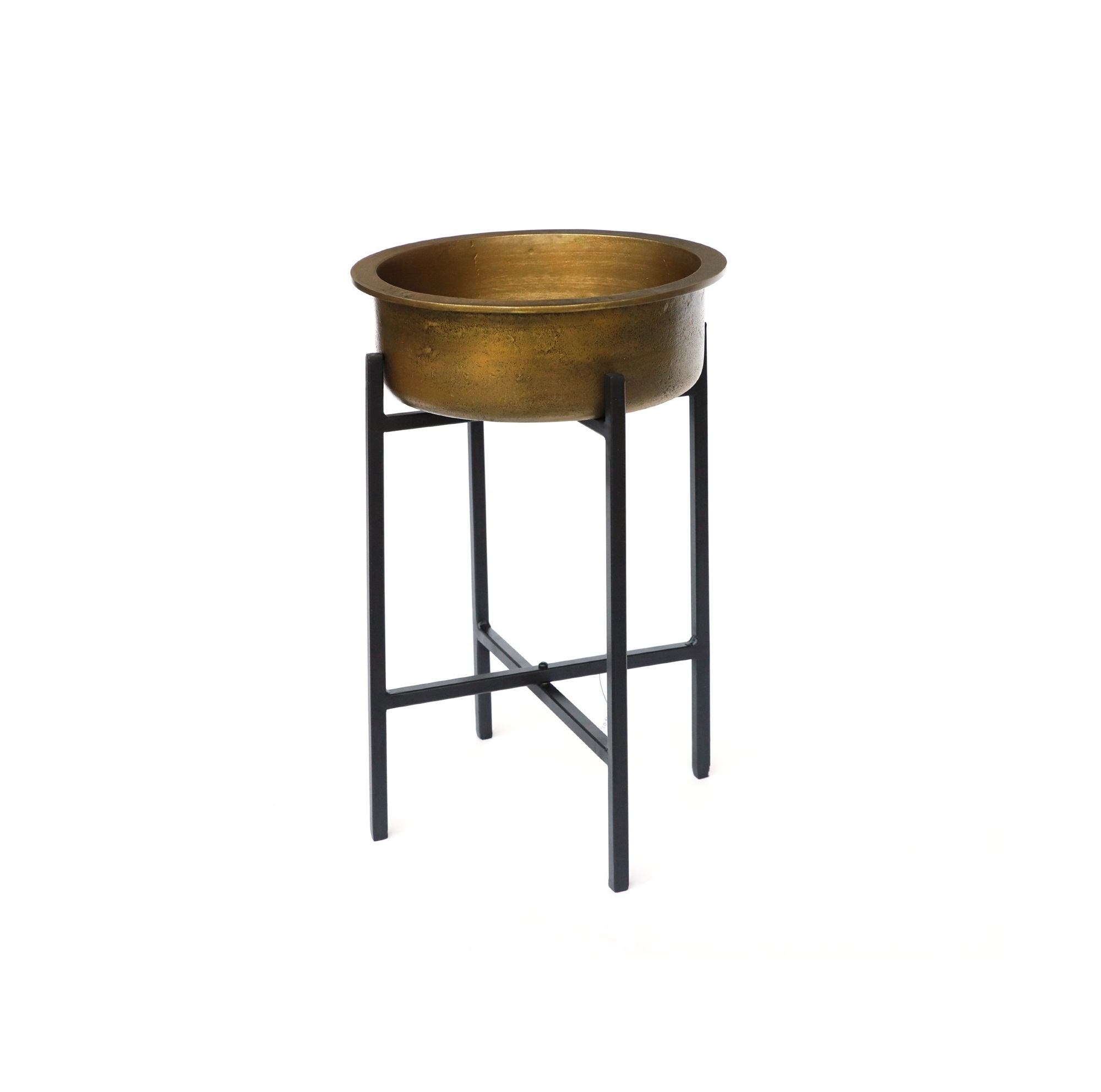 Pflanzenständer aus Gusseisen S, gold, schwarz, H 41 cm, Ø 31 cm günstig bestellen