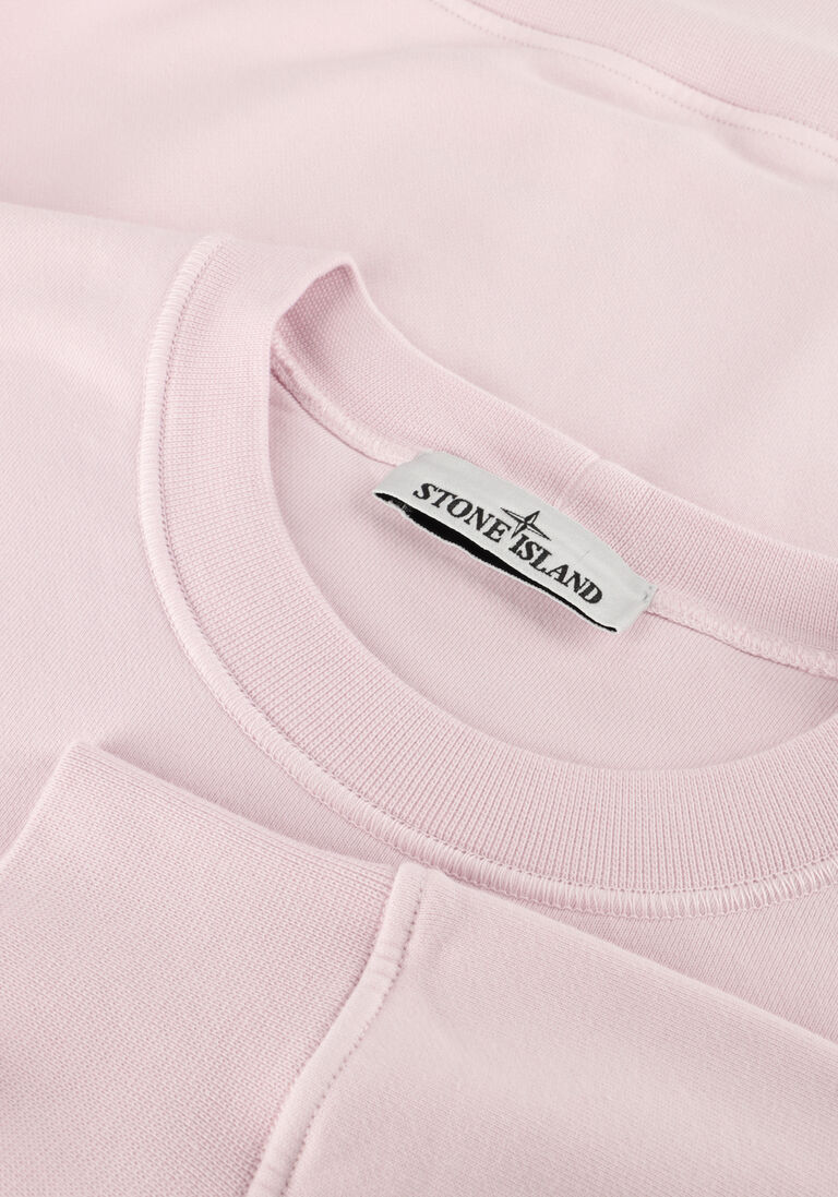lichtroze stone island trui sweatshirt