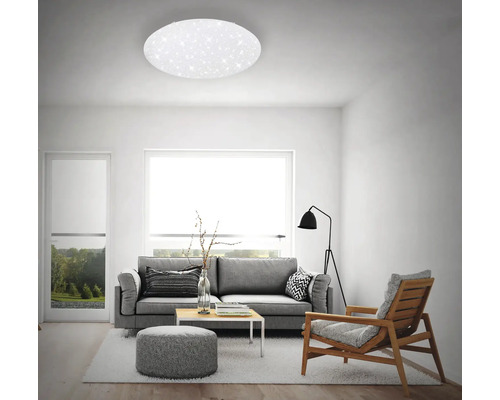 Dimbare LED plafondlamp, 80W, 6500 lm, 3000 - 6000 K, Ø 80 cm, sterrenhemeleffect + nachtlampfunctie