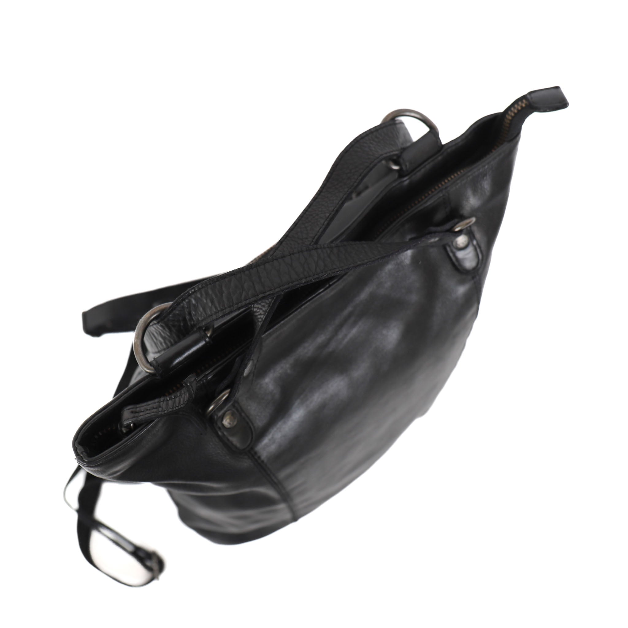Rugzak/schoudertas 'Sandy' L zwart BLACK