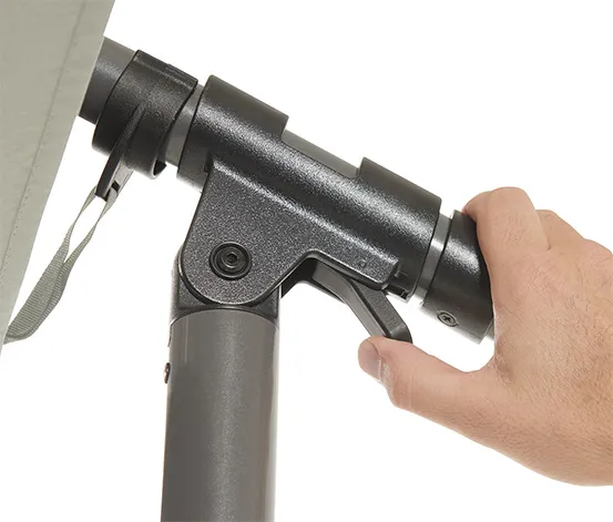 Leco Ampelschirm, Ø ca. 300 cm, hellgrau