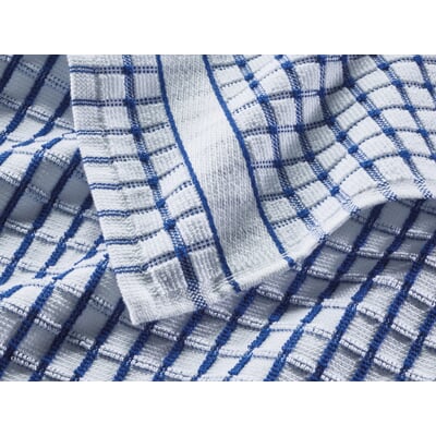 Geschirrtuch Frottiergewebe, Blau