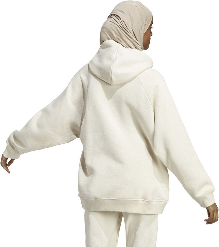 adidas ALL SZN Fleece Boyfriend hættetrøje Hvid
