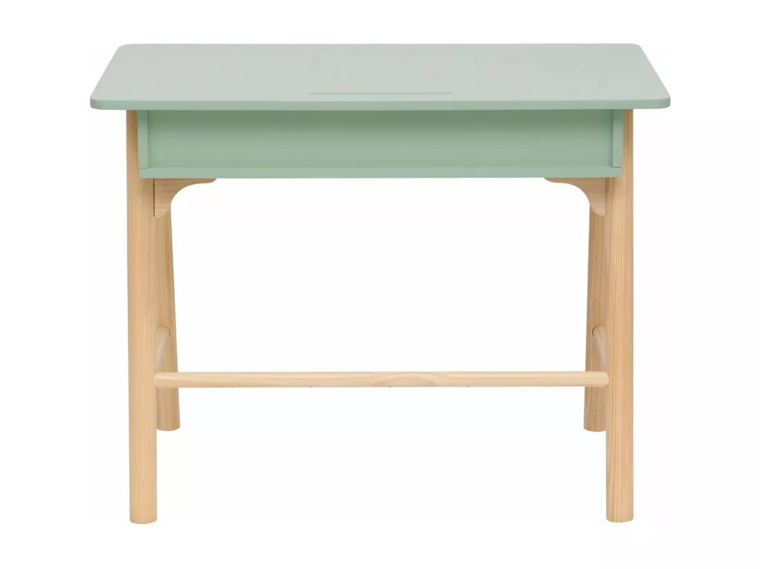 Bureau pour enfants Luan 70x90x50 MDF Pin Vert d'eau Marron