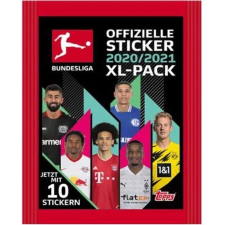 Topps Bundesliga Stickerpäckchen mit 10 Stickern, 2020/21