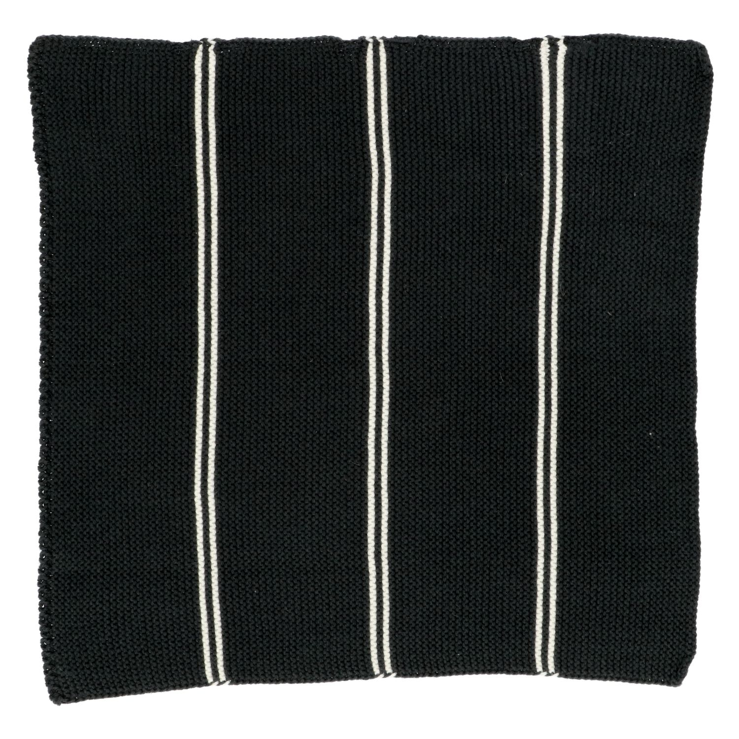 Vaatdoekjes, gebreid katoen, donkergrijs, 2 stuks, set 2, 25 x 25 cm