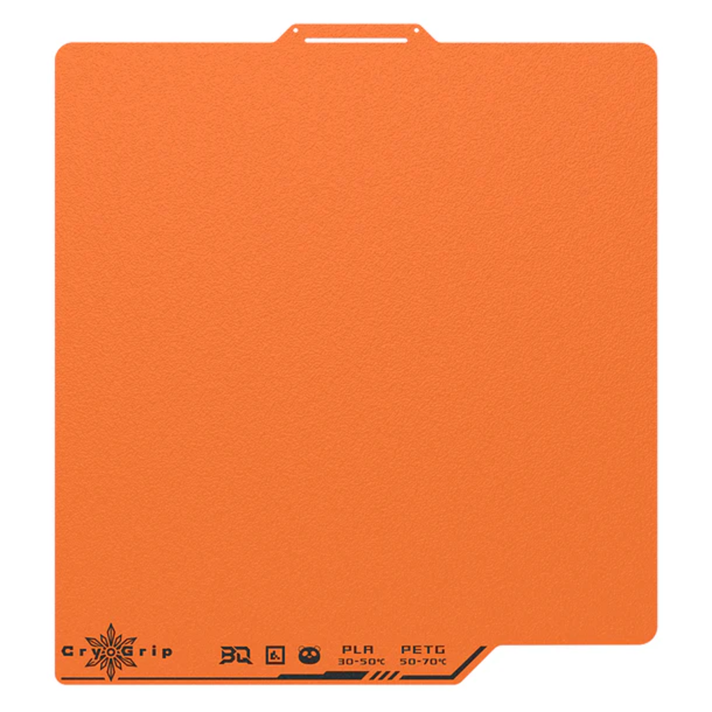 BIQU  Panda Build Plate CryoGrip Pro Frostbite – Orange, Bambu Lab X1/P1/P2/A1    Haftung ohne Hitze für Bambu Lab 3D Drucker