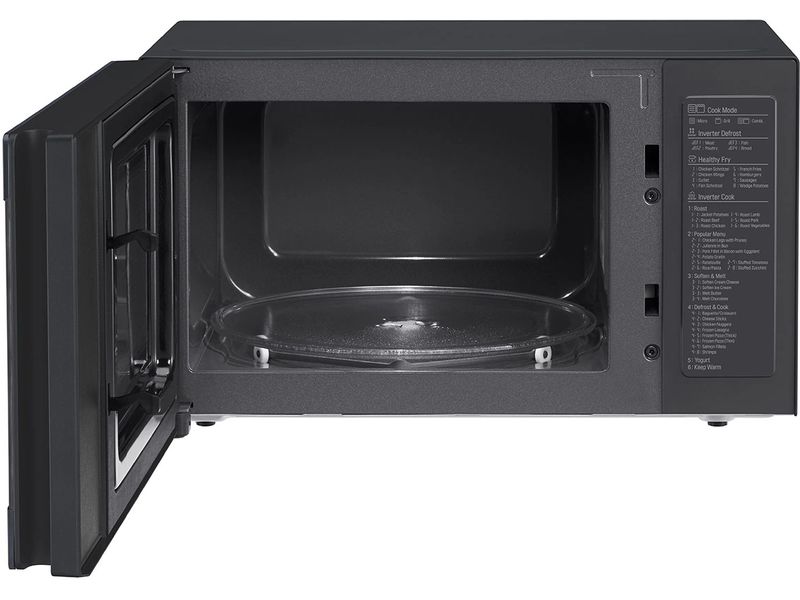 LG Mikrowelle mit Grill MH6565CPB Schwarz Mikrowellengerät mit intelligenter Inverter-Technologie