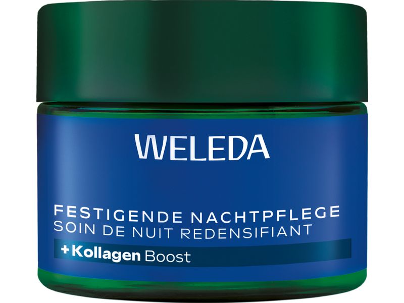 WELEDA Nachtcrème Blauer Enzian und Edelweiss 40 ml Natürliche Nachtpflege mindert tiefe Falten und reduziert Pigmentflecken