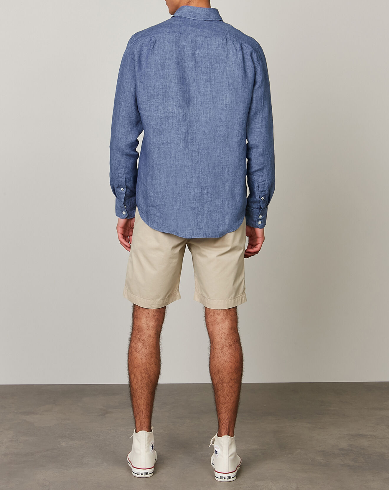 Hartford Chemise regular 100% Lin Paul denim