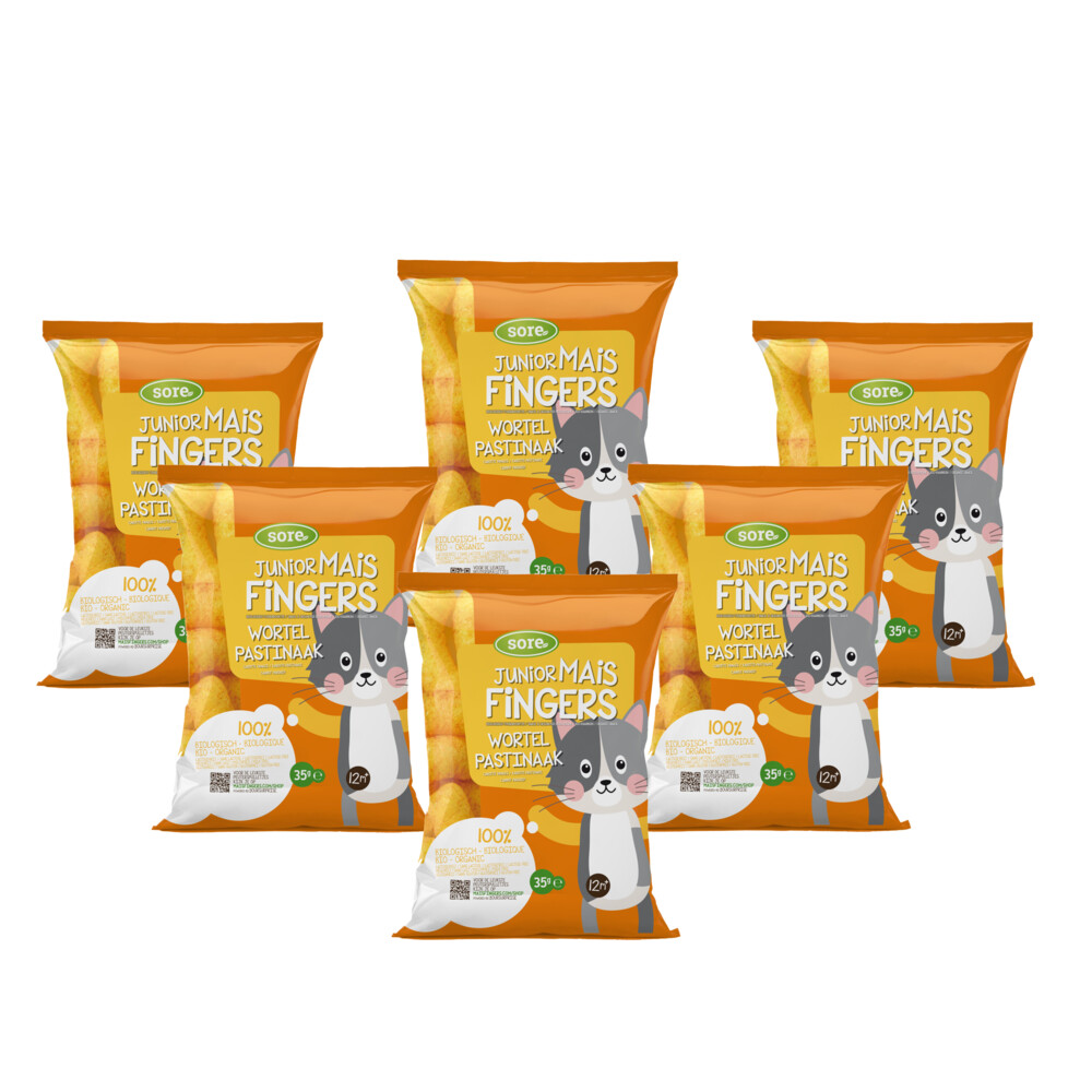 6x Sore Junior Maisfingers Wortel Pastinaak35 gr