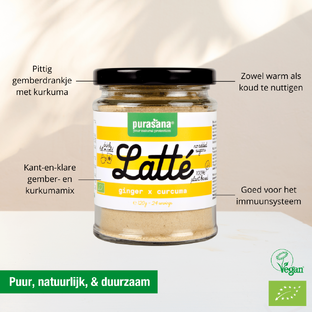 Purasana Latté Ginger & Curcuma 120GR
