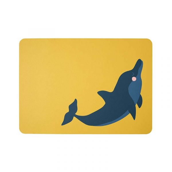 Asa Selection Individual de Mesa Golfinho Dennis Kids Amarelo - ASA78841420