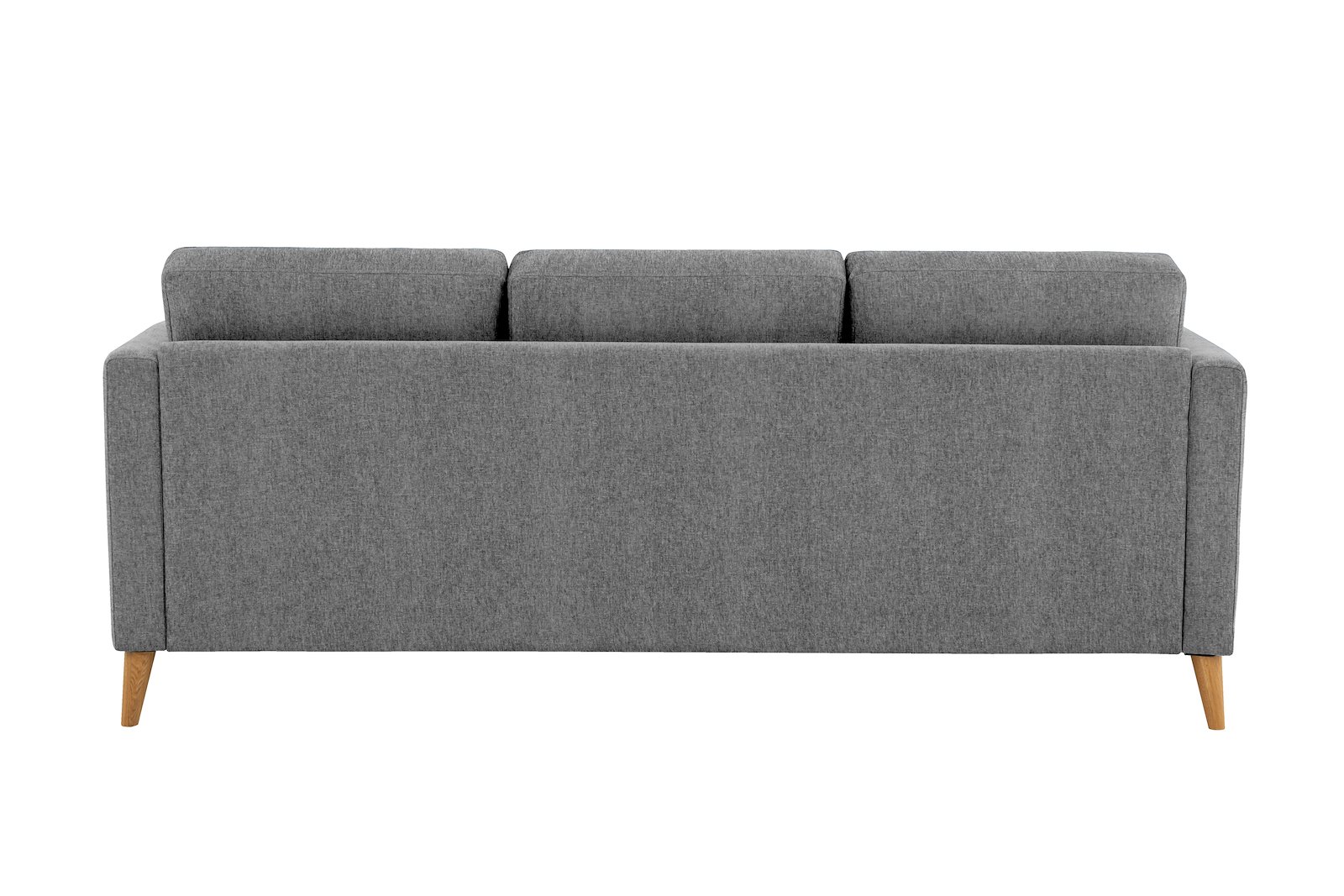 Eden 3-seter sofa Tekstil Thor 3 Grey med ben i eik natur (15137).