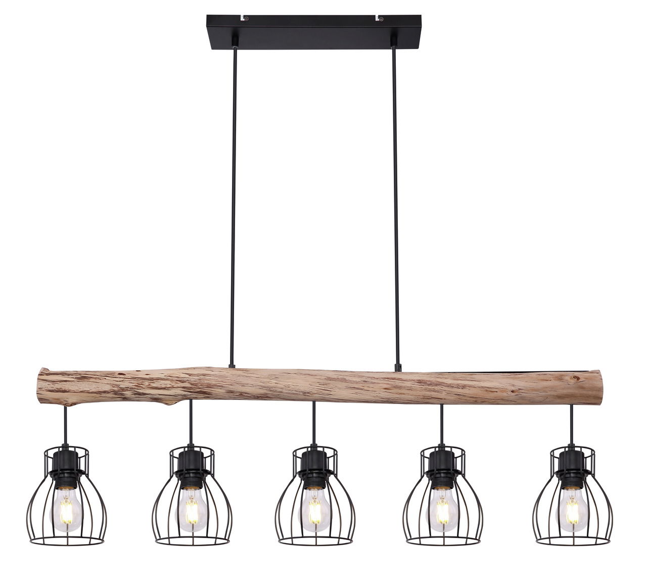 Globo Lighting Hängeleuchte Metall schwarz, 5