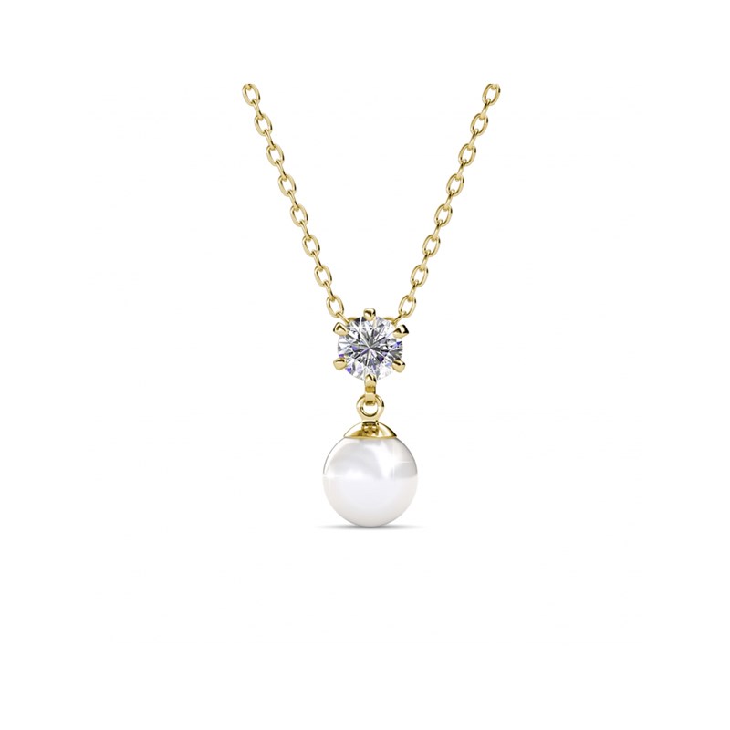 Pendentifs Pauline - Doré et Cristal