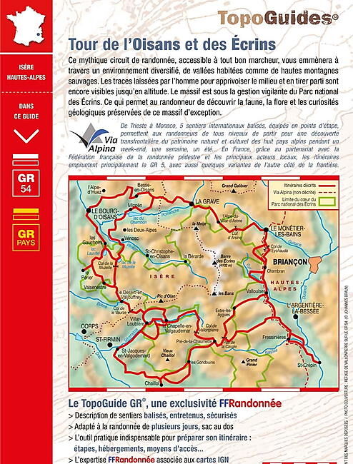 FFRP - 508 TOUR DE OISANS ET DES ECRINS FFRP