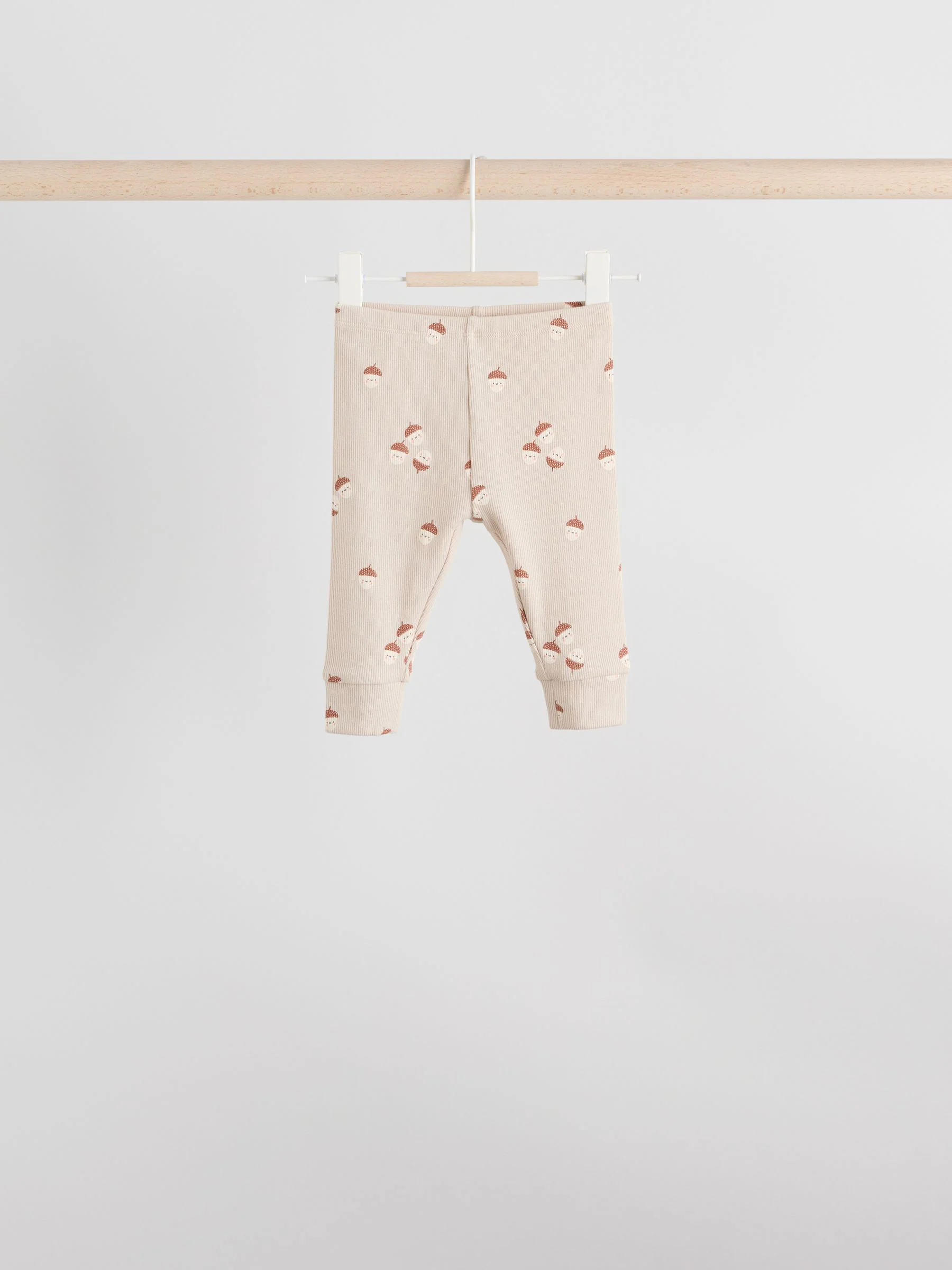 Green/Neutral Autumnal Print - Top en Leggings 6 -delige Baby Set (0mnd-2jr)