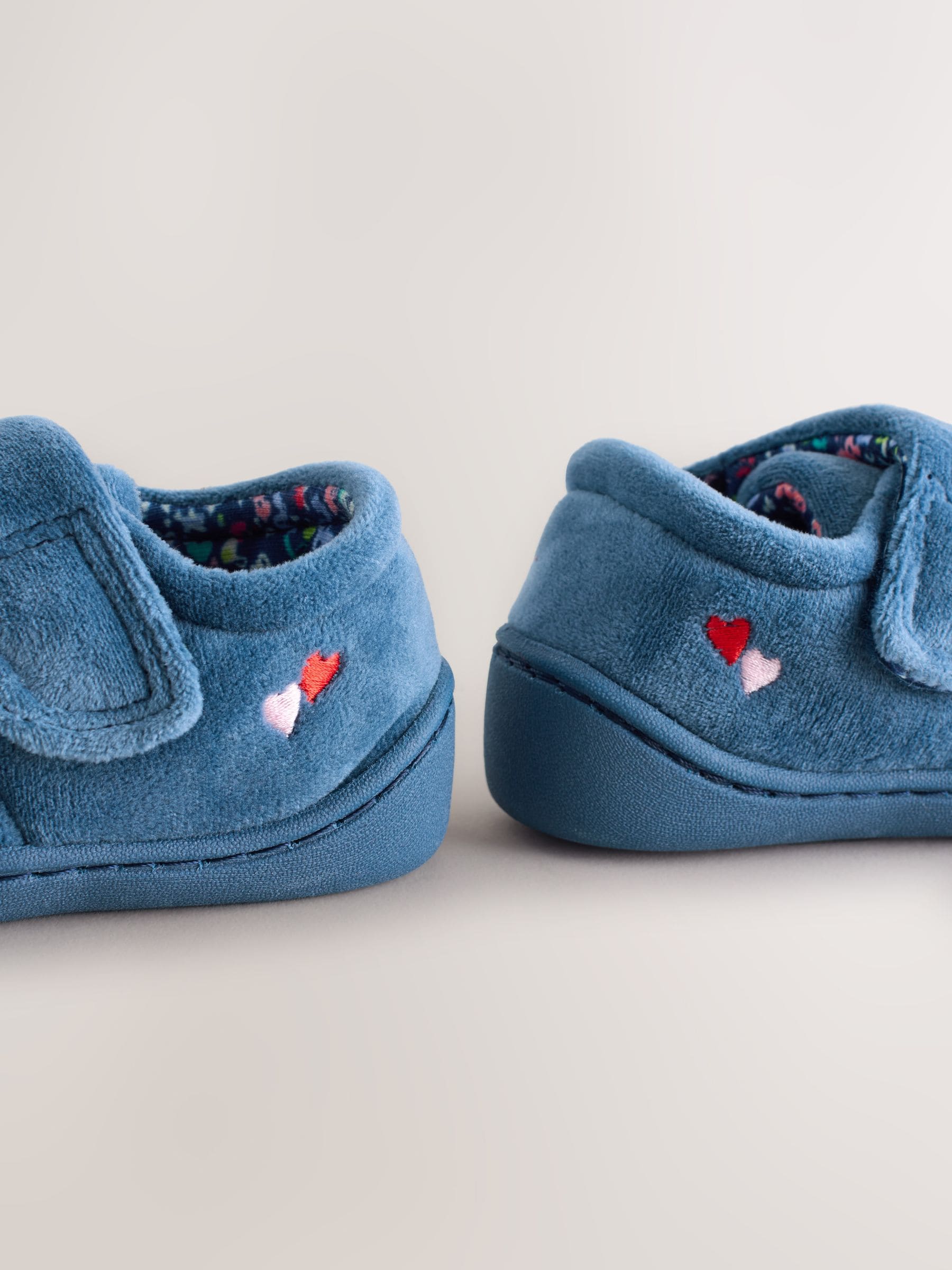 Blauw lieveheersbeestje - Pantoffels met antislip-zool
