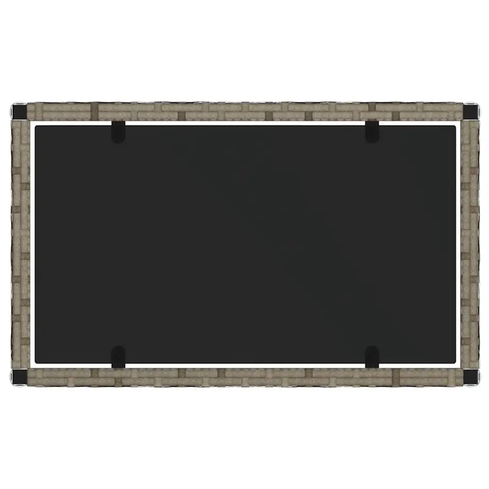 vidaXL - Loungeset - Grijs - Poly rattan - 4 stuks - Met kussens