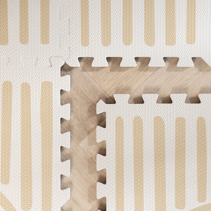 Foam Puzzelmat - Alfie XL Grid Beige