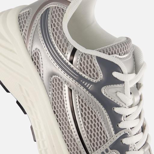 Ann Rocks Sneakers zilver Textiel