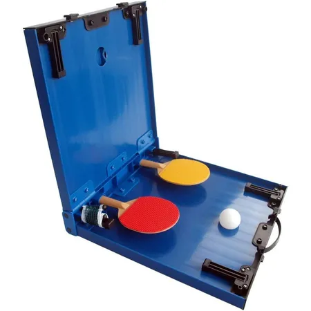 Schildkröt Tischtennis-Mini-Tisch, komplettes Set mit 2 Schlägern und 1 Ball