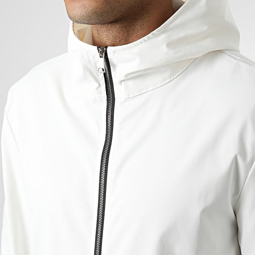 Veste Zippée Capuche Beige Clair
