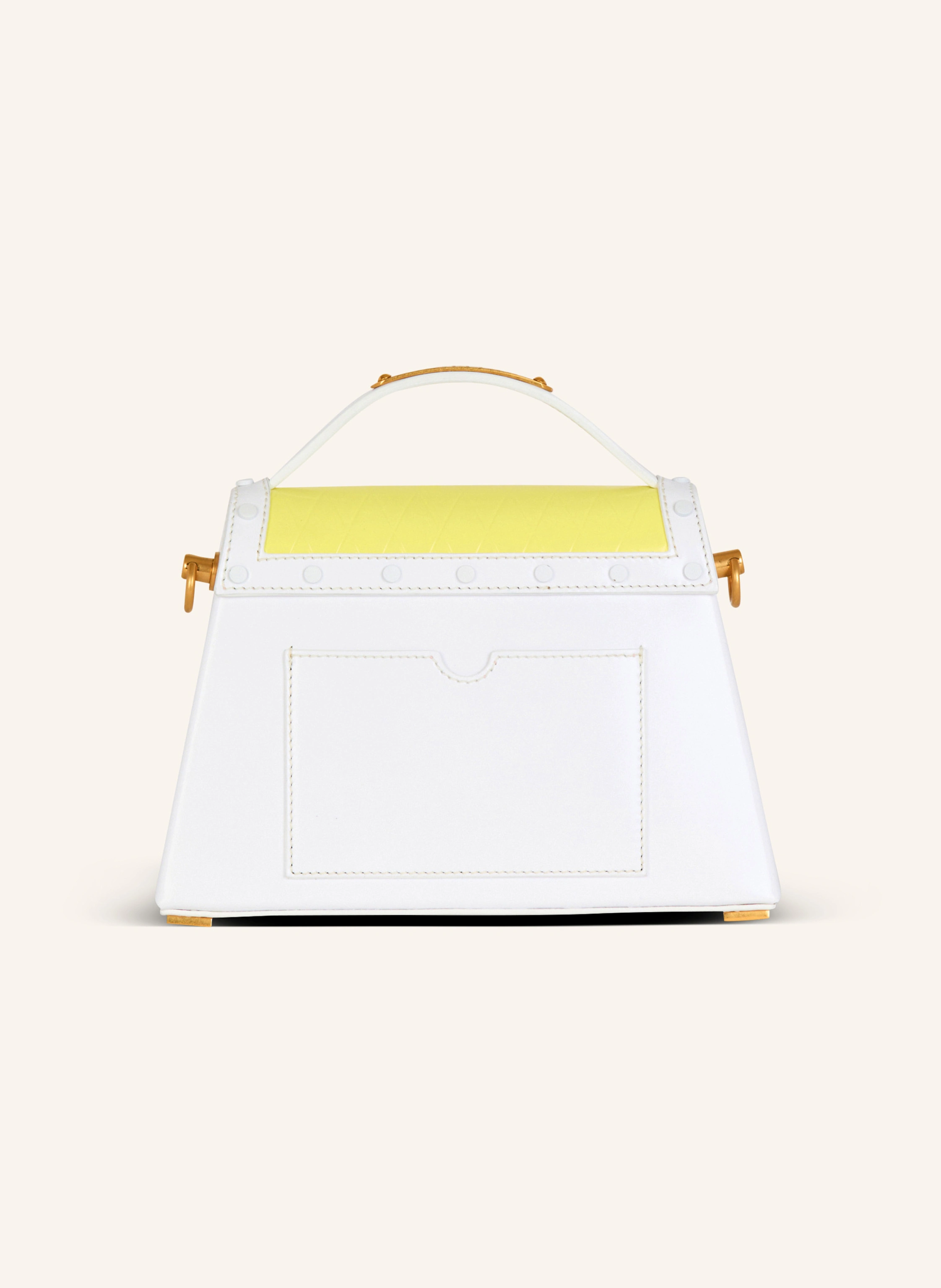 BALMAIN Tasche B-Buzz Dynasty aus Kalbsleder mit Postcard-Patchwork