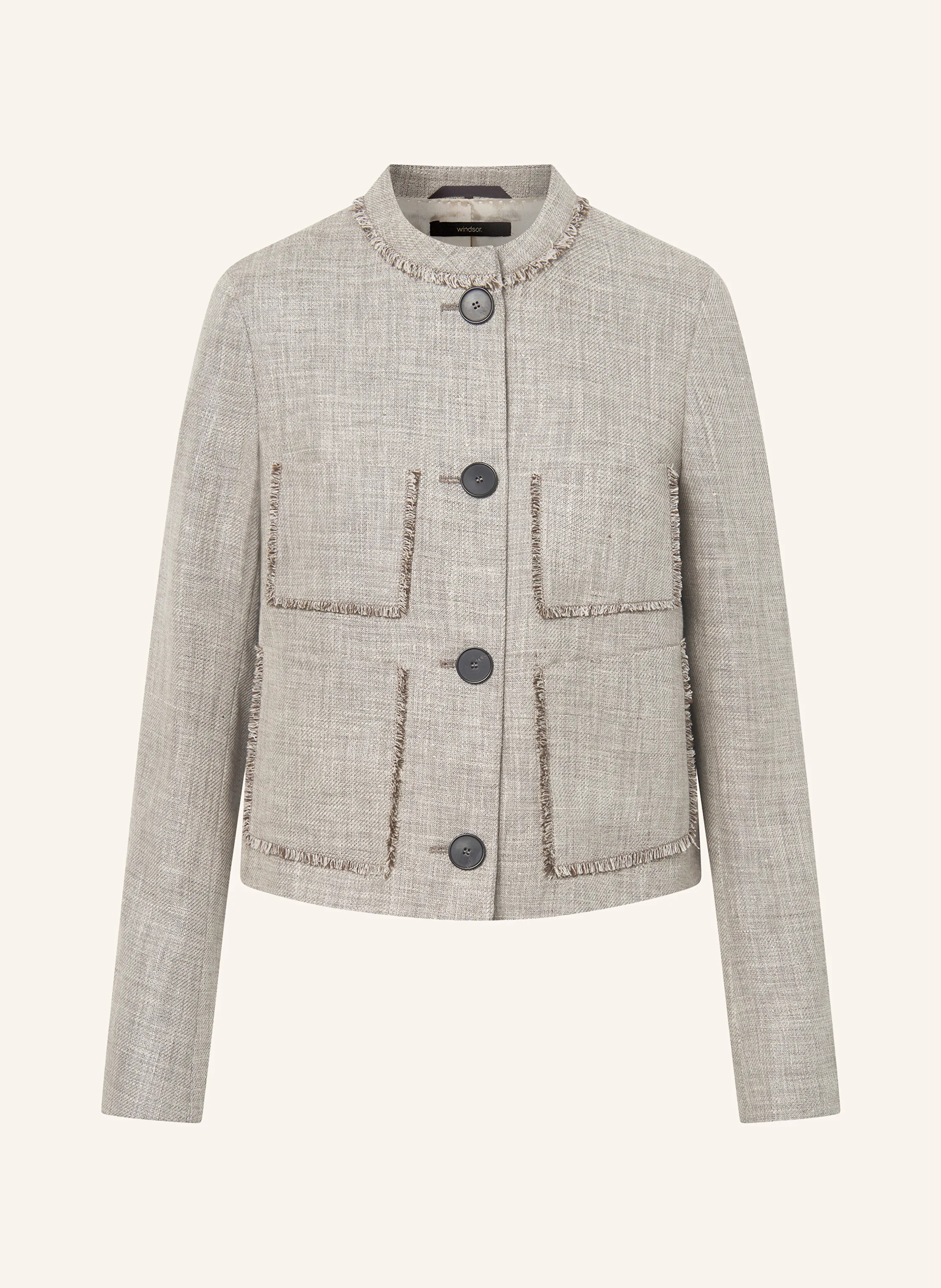 windsor. Kastenjacke mit Leinen
