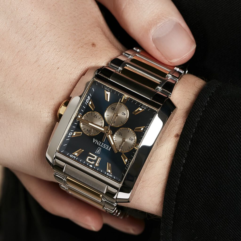 Montre Festina Timeless Chronograph Bleu