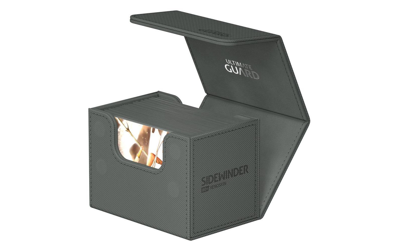 Kartenbox XenoSkin Sidewinder Monocolor 80+ GrauHochwertige Box für Sammelkarten in Standardgrösse