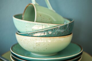 CreaTable Kombiservice NATURE COLLECTION GREEN LIFE 16-teilig grün