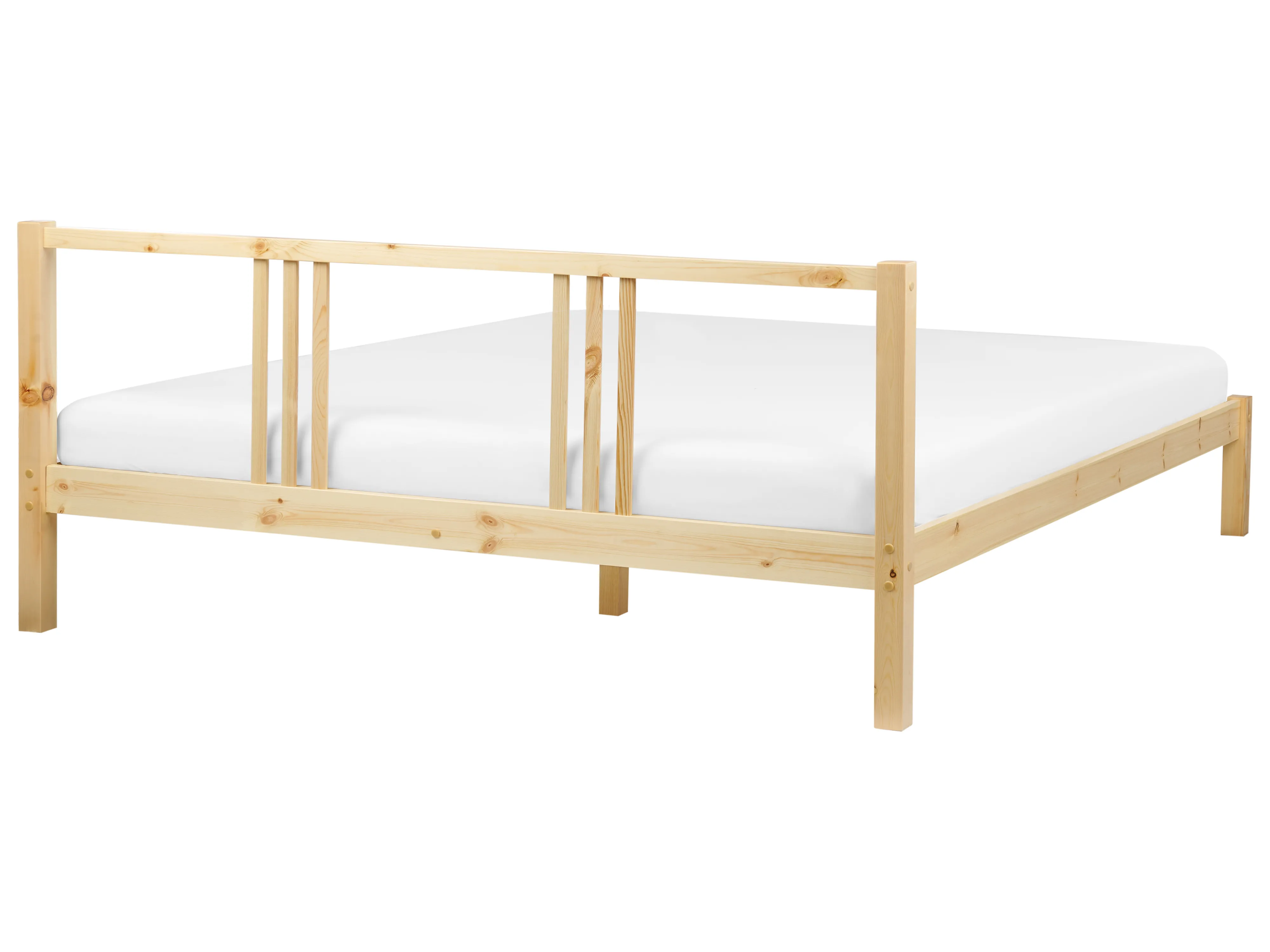 Bed Dennenhout VANNES 180 x 200 cm Lichtbruin