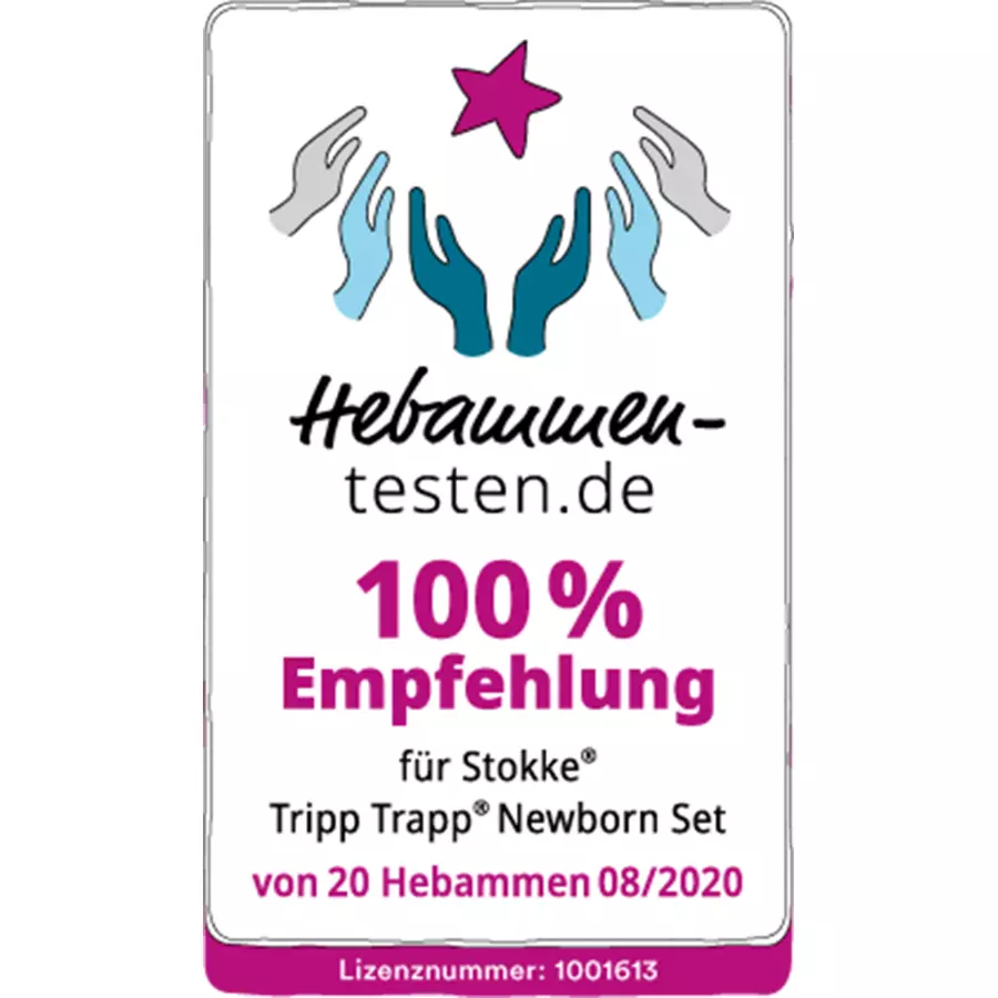 STOKKE® Tripp Trapp® Hochstuhl Buche weiß inkl. Newborn Set™ Grey