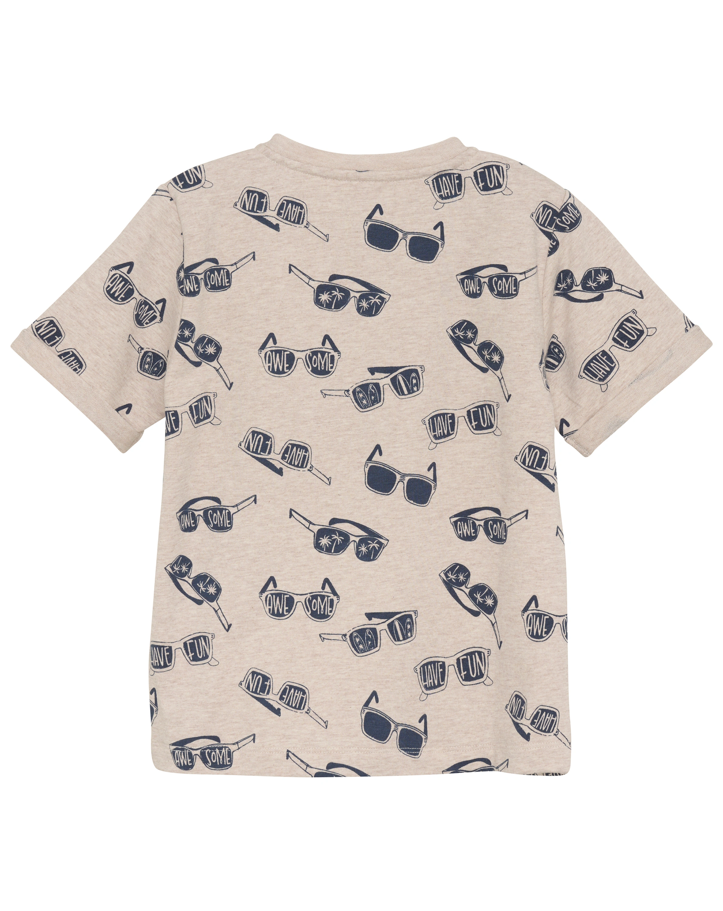 T-shirt SUNGLASSES in beige melange