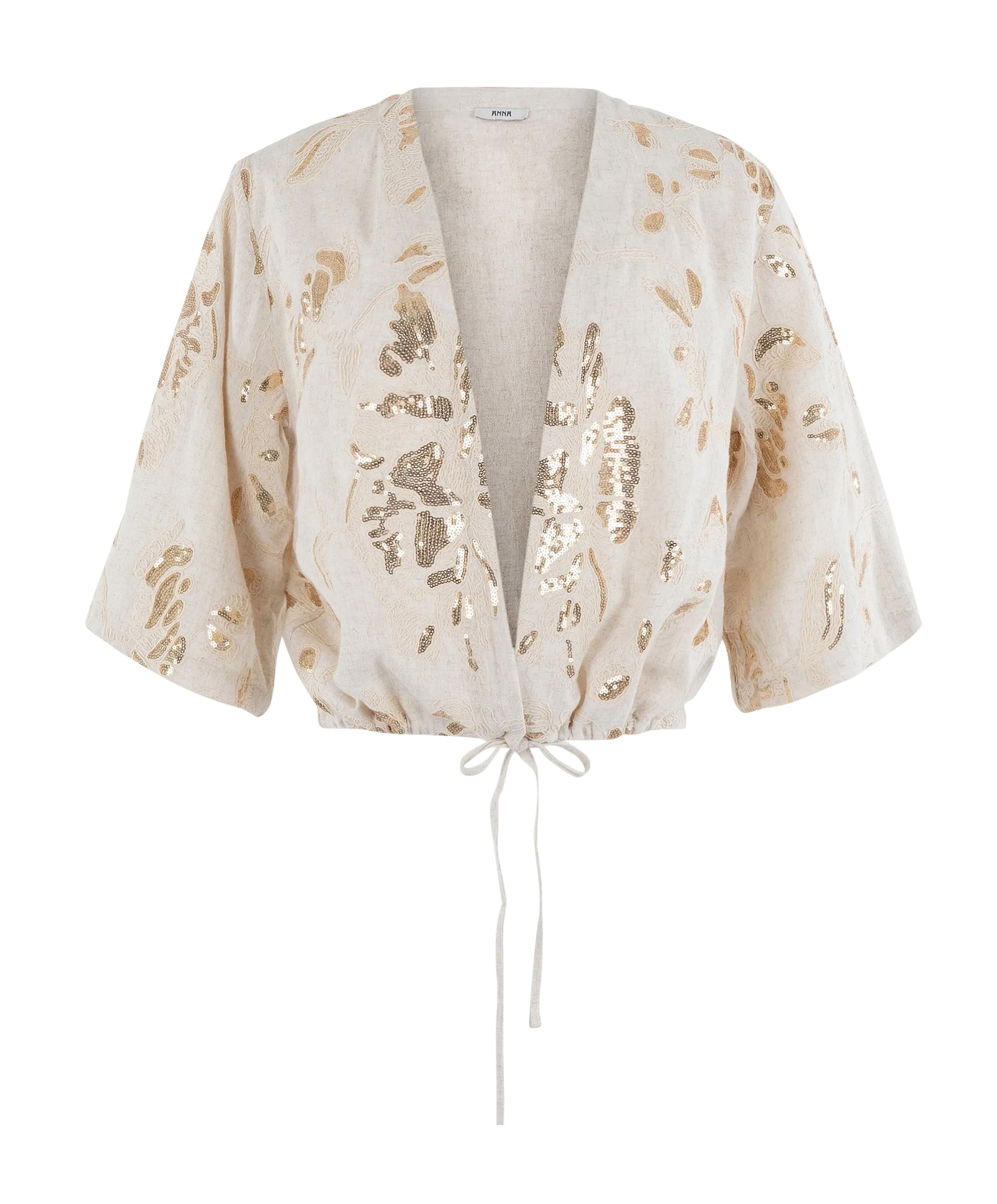 Anna Dames blouse beige