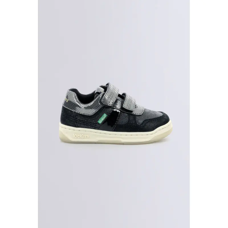 KALIDO NOIR BRILLANT BASKETS BASSES Synthétique Fille