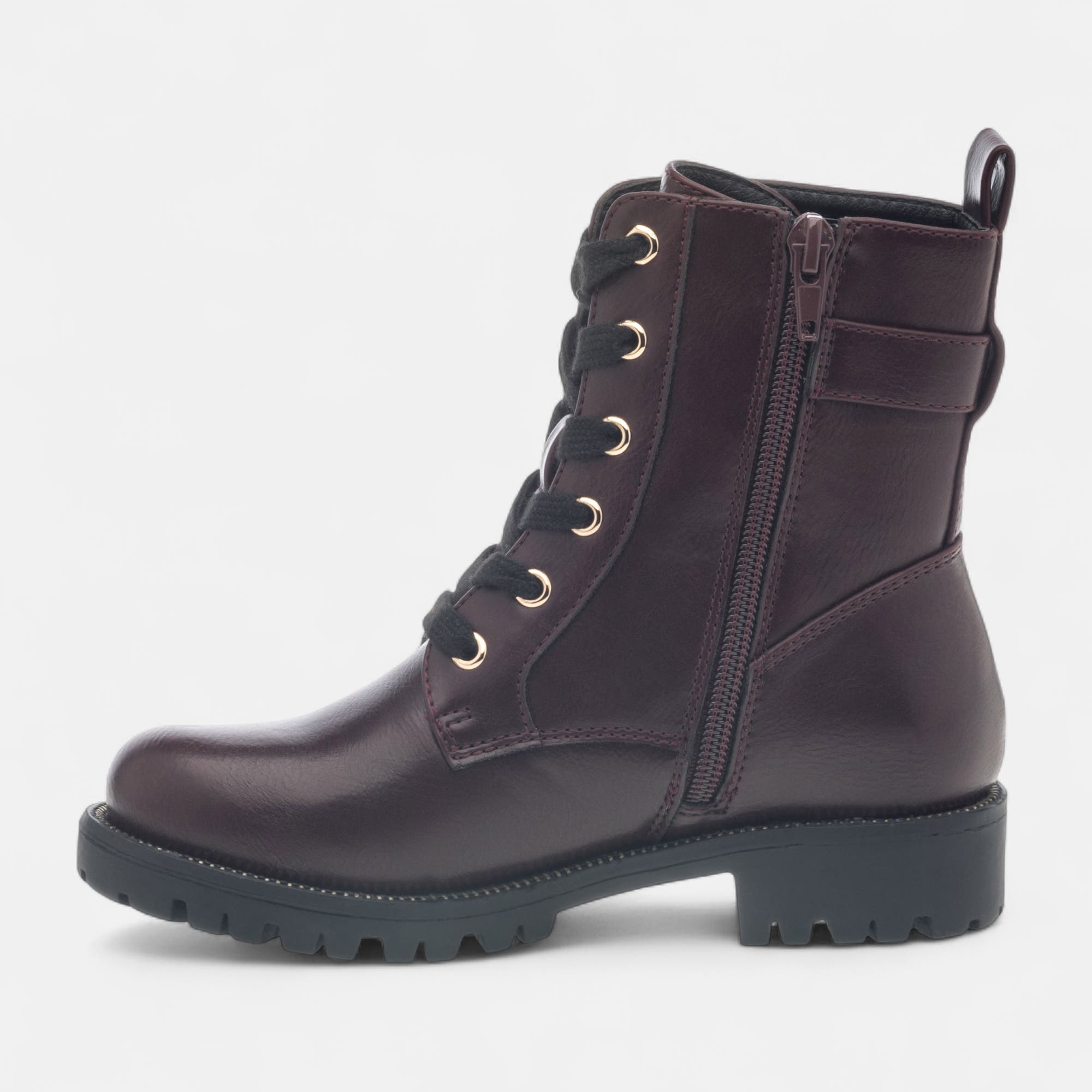 Boots Fille bordeaux