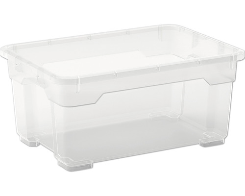 Kunststof box DIRK XS 12 l 255x170x370 mm met deksel set van 3