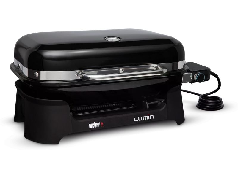 Weber Elektrogrill Lumin, Schwarz Mobiler Elektrogrill