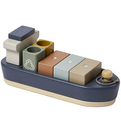 Flexa Containerskib - Tr? - Play - 6 Dele - Multi