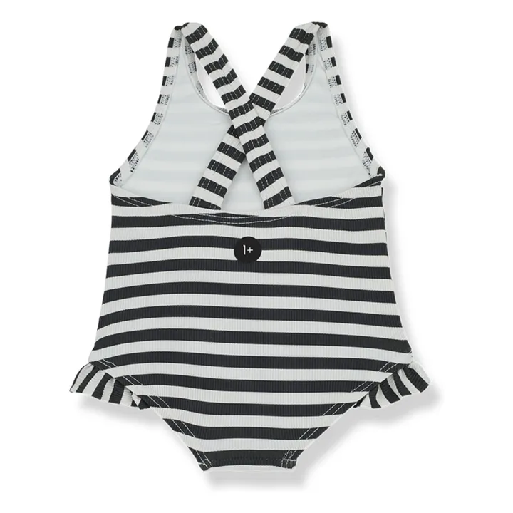 1+ in the family Maillot 1 Pièce Margherita Rayé | Gris anthracite